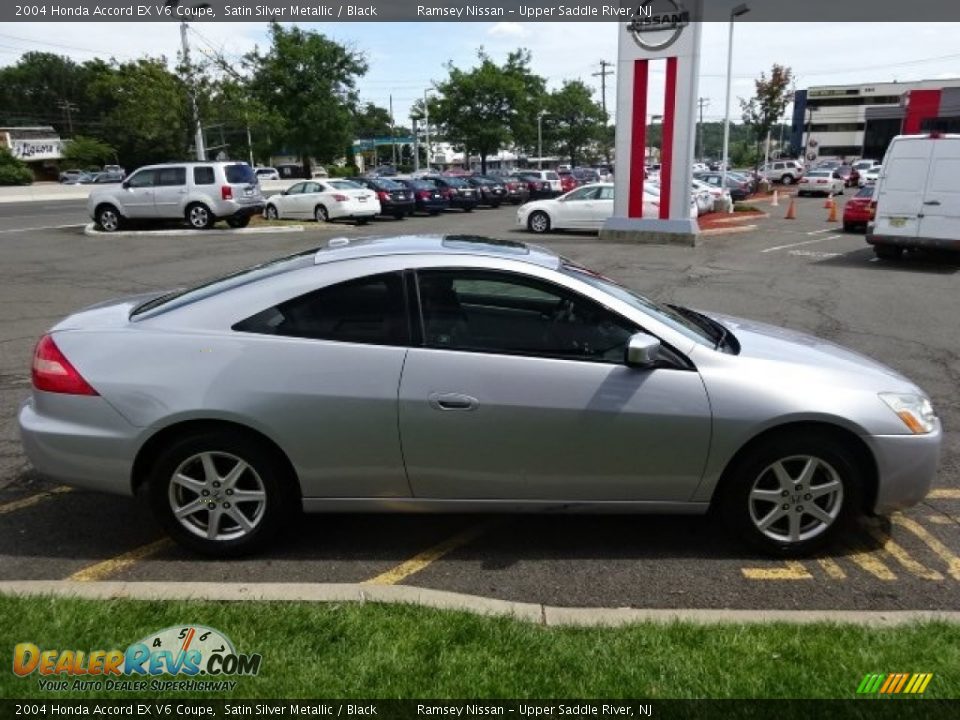2004 Honda Accord EX V6 Coupe Satin Silver Metallic / Black Photo #4