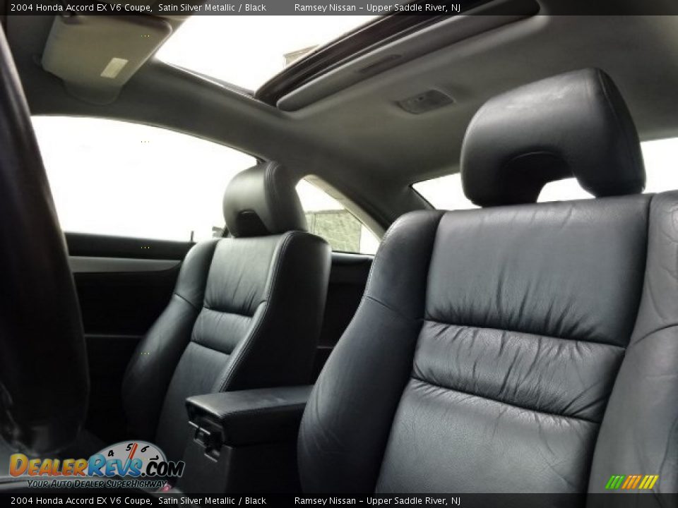 2004 Honda Accord EX V6 Coupe Satin Silver Metallic / Black Photo #14