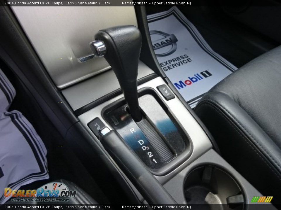 2004 Honda Accord EX V6 Coupe Satin Silver Metallic / Black Photo #21