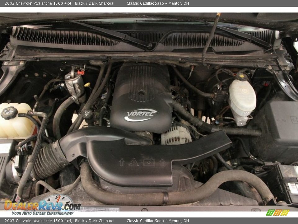 2003 Chevrolet Avalanche 1500 4x4 Black / Dark Charcoal Photo #14