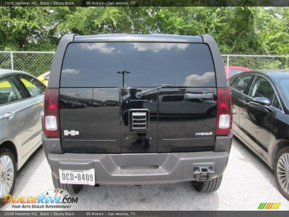 2008 Hummer H3 Black / Ebony Black Photo #5