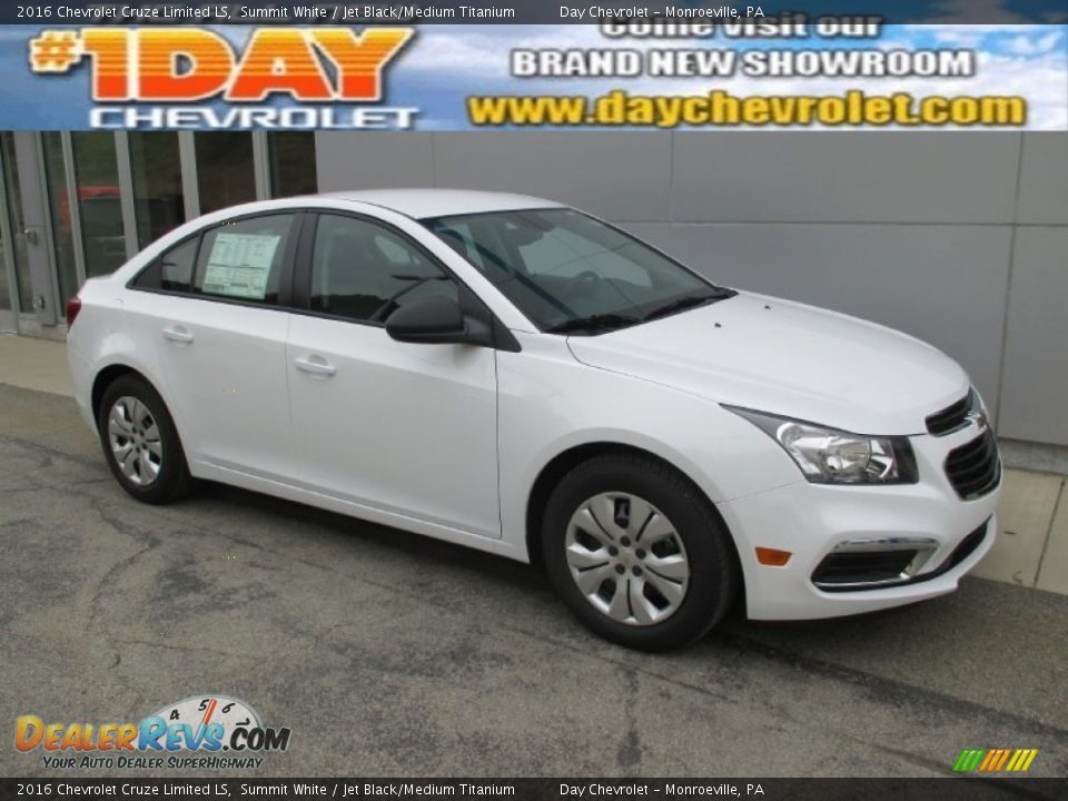 2016 Chevrolet Cruze Limited LS Summit White / Jet Black/Medium Titanium Photo #1
