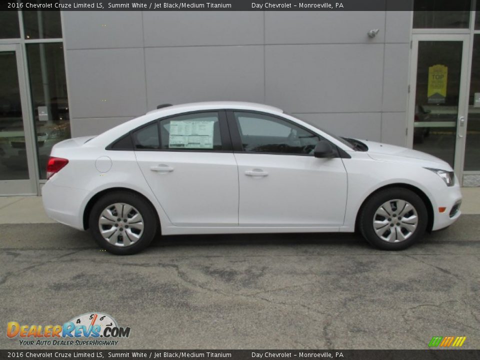 2016 Chevrolet Cruze Limited LS Summit White / Jet Black/Medium Titanium Photo #2