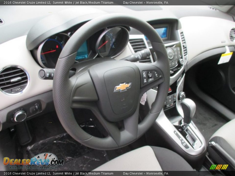 2016 Chevrolet Cruze Limited LS Summit White / Jet Black/Medium Titanium Photo #14