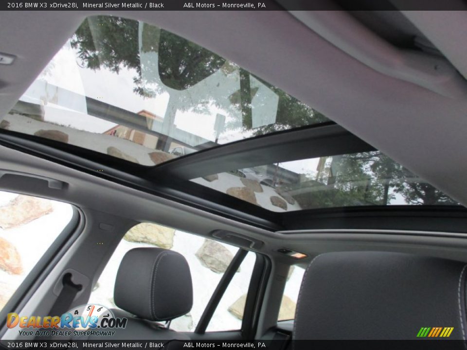 2016 BMW X3 xDrive28i Mineral Silver Metallic / Black Photo #11