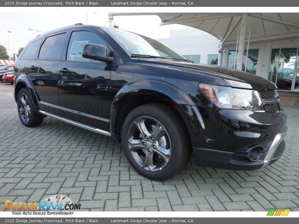 2015 Dodge Journey Crossroad Pitch Black / Black Photo #4
