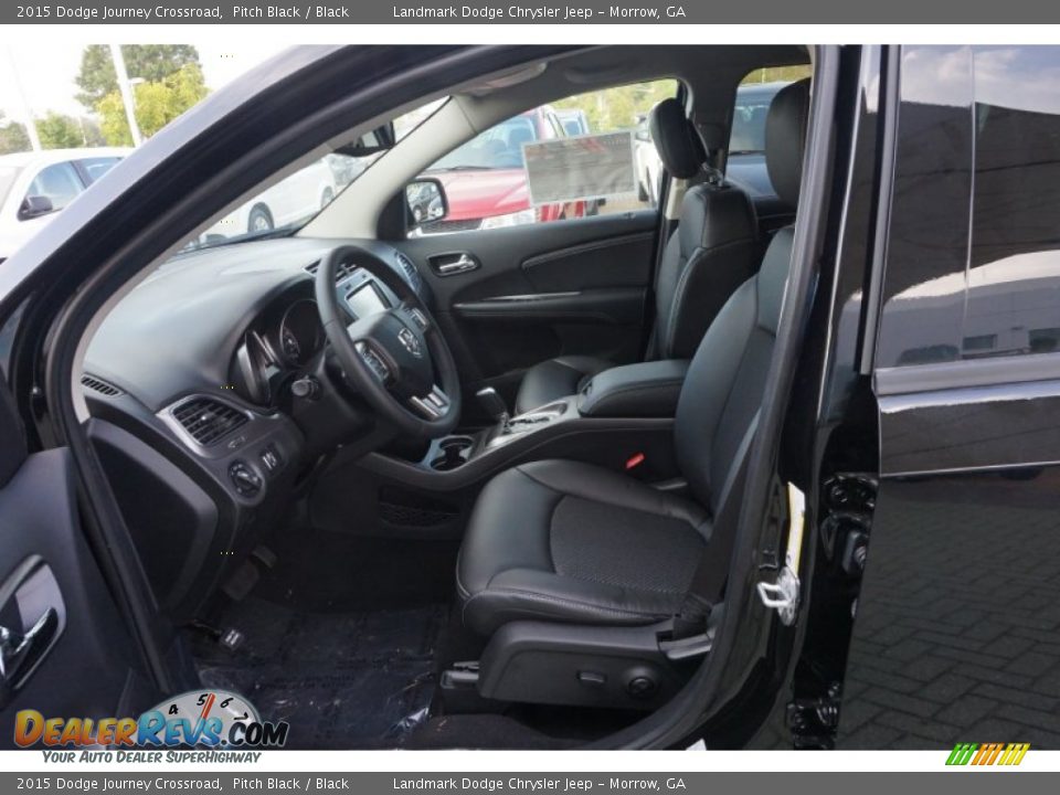 2015 Dodge Journey Crossroad Pitch Black / Black Photo #6