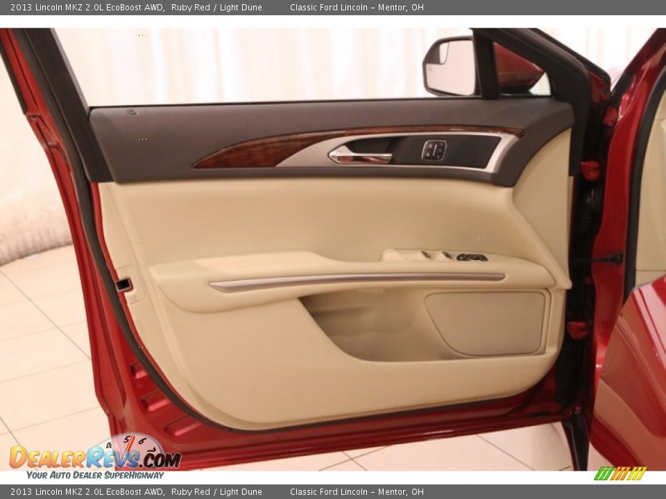 2013 Lincoln MKZ 2.0L EcoBoost AWD Ruby Red / Light Dune Photo #4