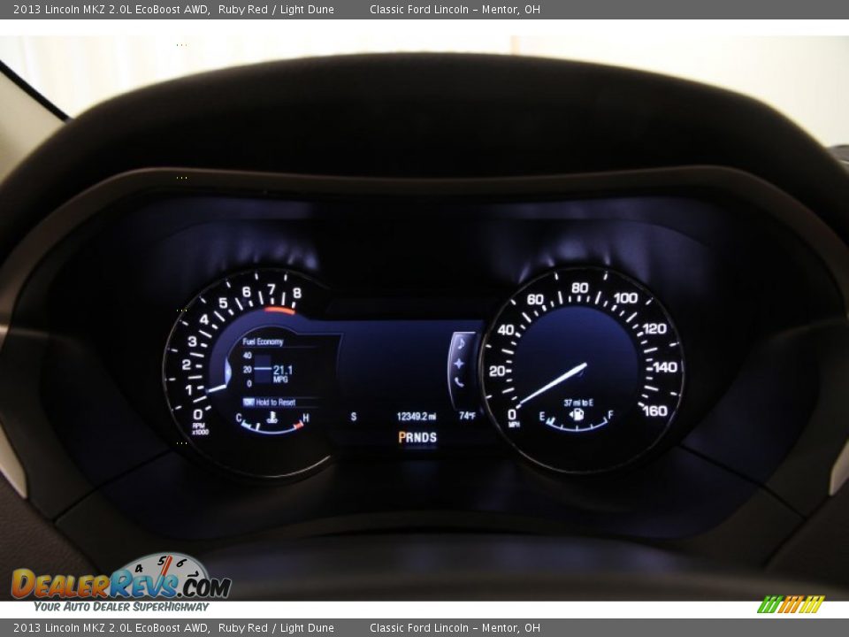 2013 Lincoln MKZ 2.0L EcoBoost AWD Ruby Red / Light Dune Photo #7