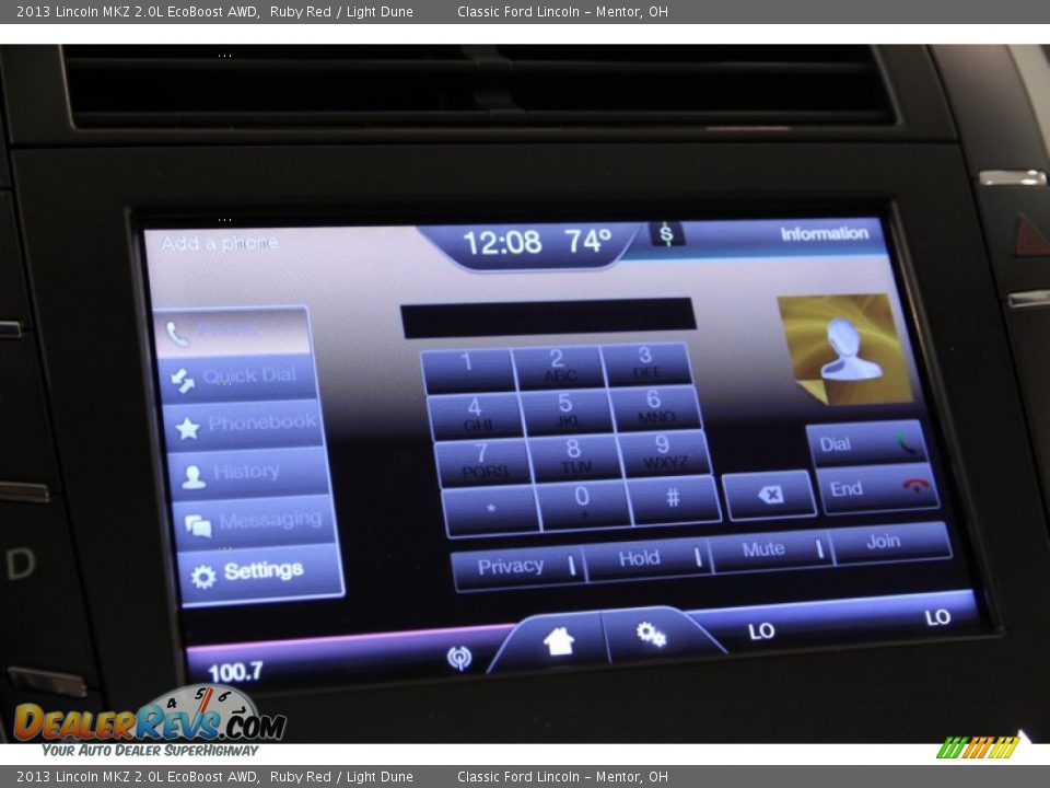 2013 Lincoln MKZ 2.0L EcoBoost AWD Ruby Red / Light Dune Photo #10