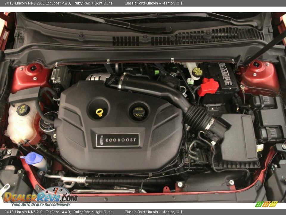 2013 Lincoln MKZ 2.0L EcoBoost AWD Ruby Red / Light Dune Photo #17
