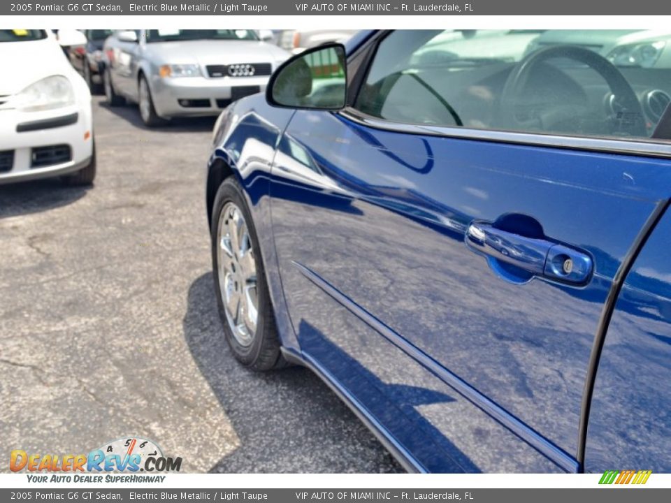 2005 Pontiac G6 GT Sedan Electric Blue Metallic / Light Taupe Photo #10