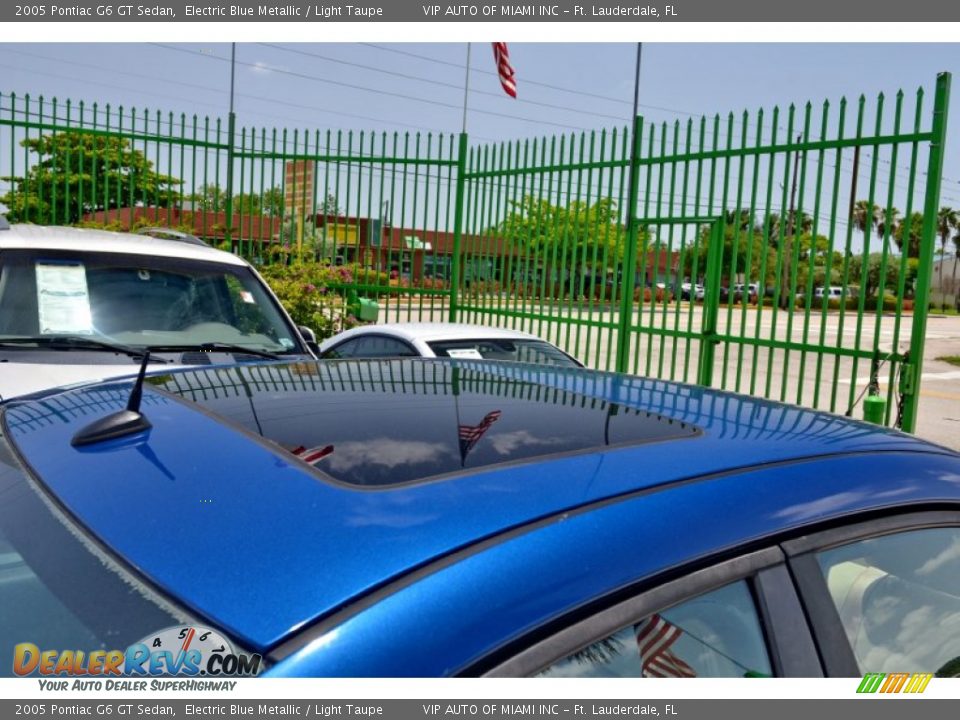2005 Pontiac G6 GT Sedan Electric Blue Metallic / Light Taupe Photo #12