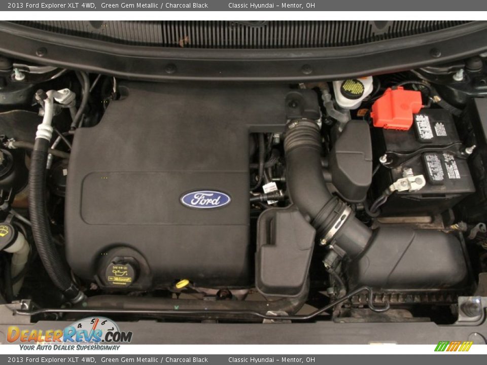 2013 Ford Explorer XLT 4WD Green Gem Metallic / Charcoal Black Photo #18