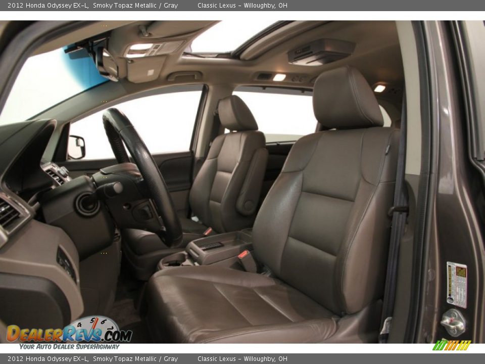 2012 Honda Odyssey EX-L Smoky Topaz Metallic / Gray Photo #5