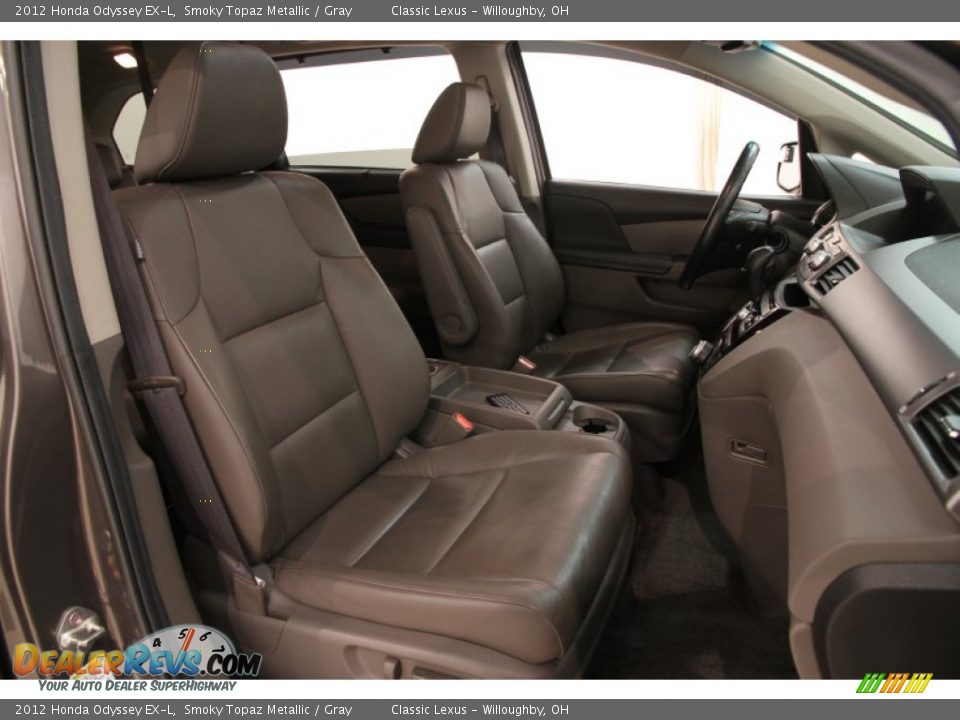 2012 Honda Odyssey EX-L Smoky Topaz Metallic / Gray Photo #13