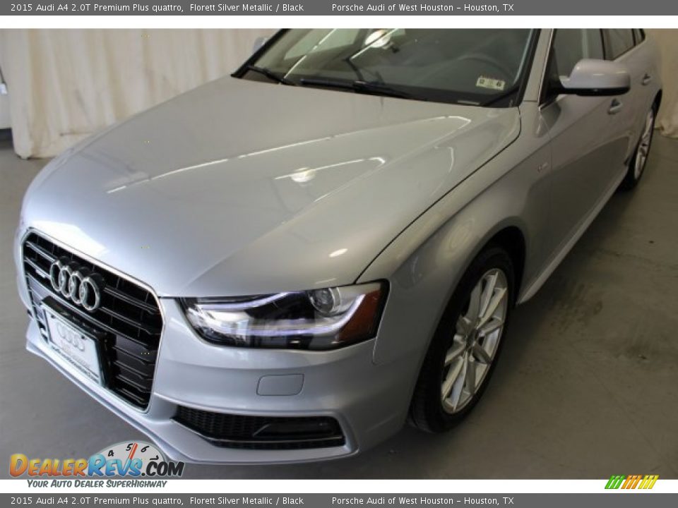 2015 Audi A4 2.0T Premium Plus quattro Florett Silver Metallic / Black Photo #3