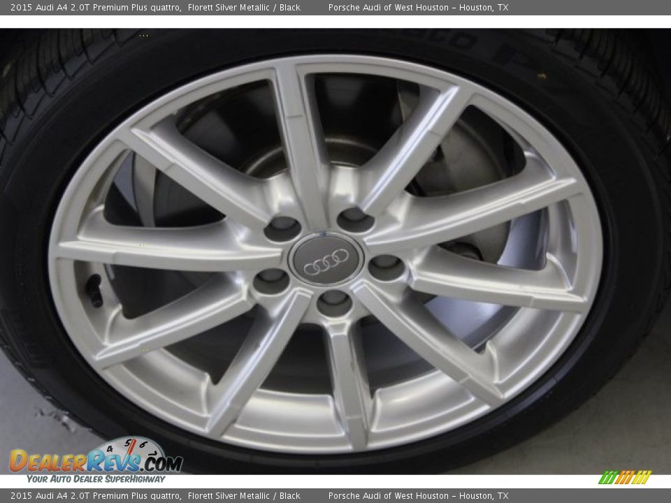2015 Audi A4 2.0T Premium Plus quattro Florett Silver Metallic / Black Photo #4