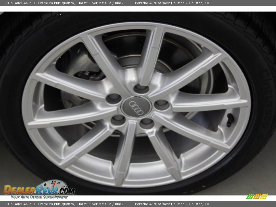 2015 Audi A4 2.0T Premium Plus quattro Florett Silver Metallic / Black Photo #5