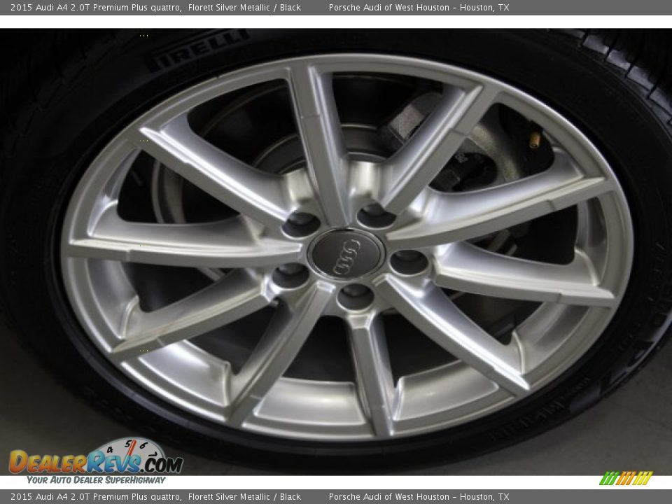 2015 Audi A4 2.0T Premium Plus quattro Florett Silver Metallic / Black Photo #10