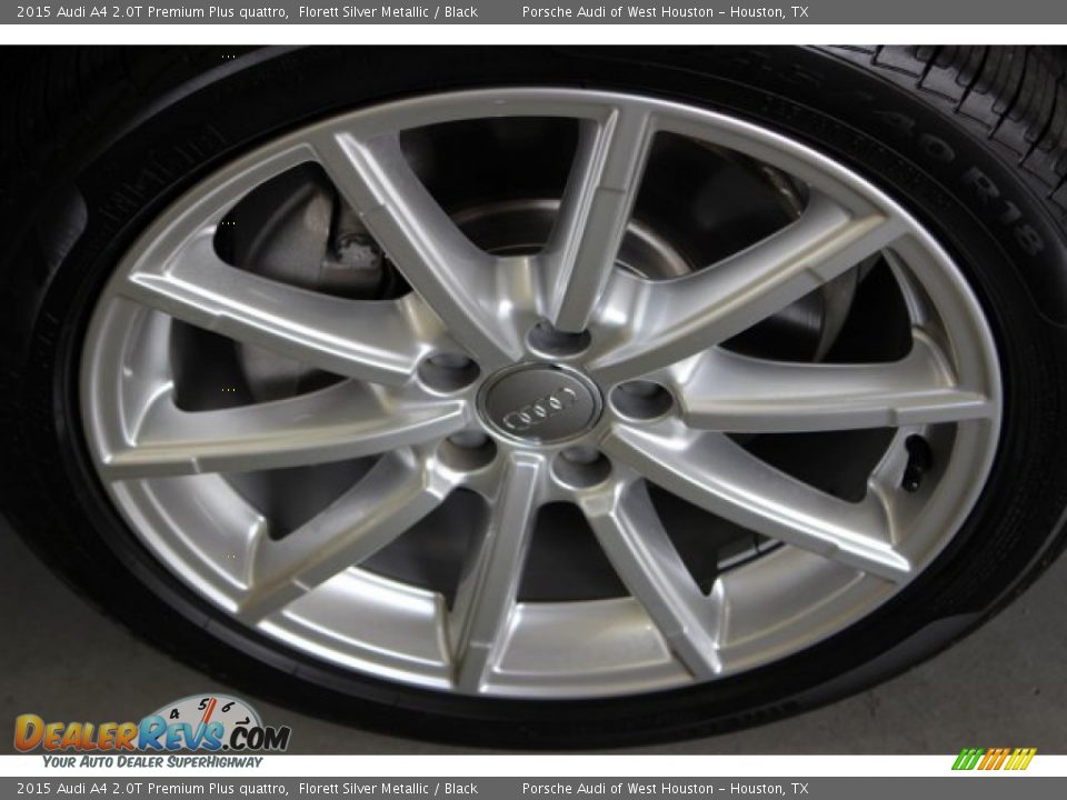 2015 Audi A4 2.0T Premium Plus quattro Florett Silver Metallic / Black Photo #11