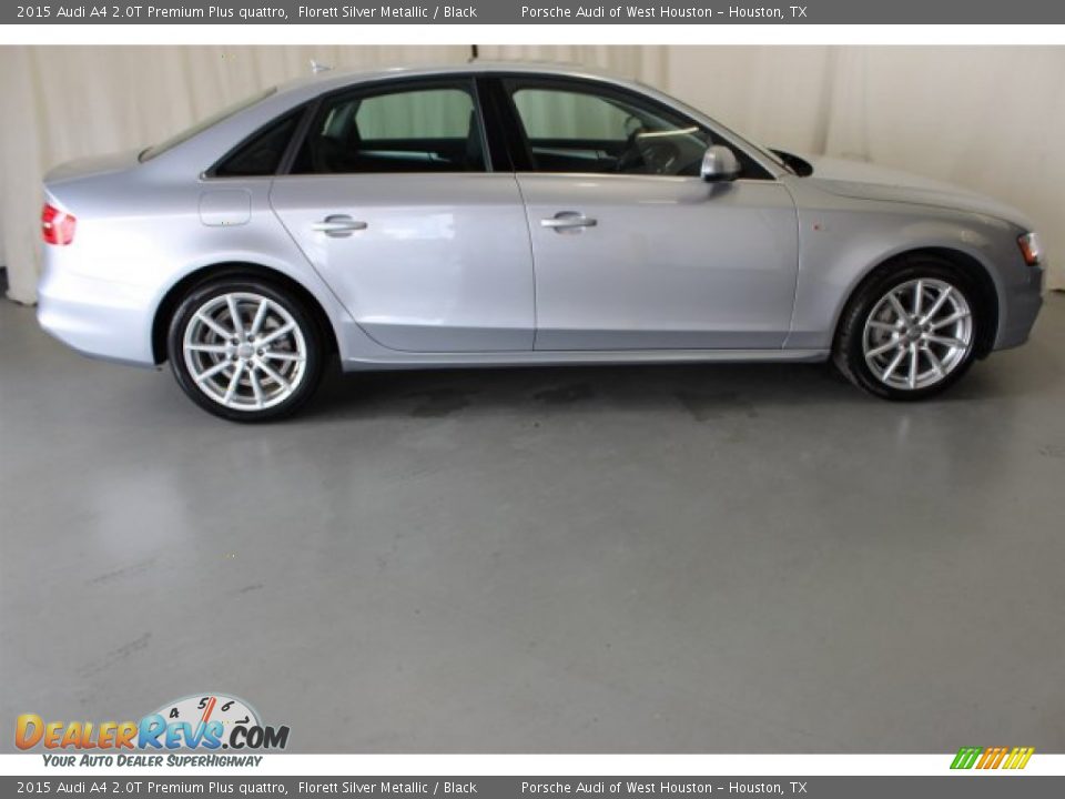 2015 Audi A4 2.0T Premium Plus quattro Florett Silver Metallic / Black Photo #12