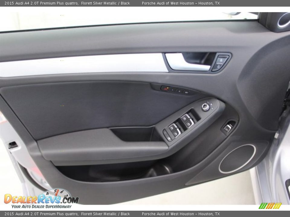 2015 Audi A4 2.0T Premium Plus quattro Florett Silver Metallic / Black Photo #13