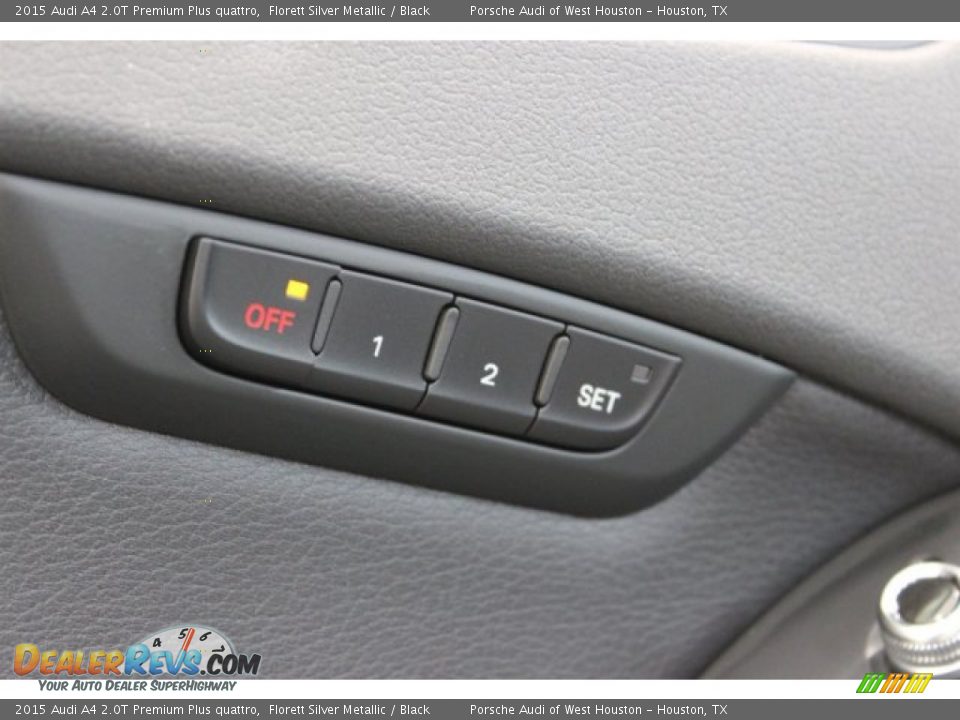 2015 Audi A4 2.0T Premium Plus quattro Florett Silver Metallic / Black Photo #14