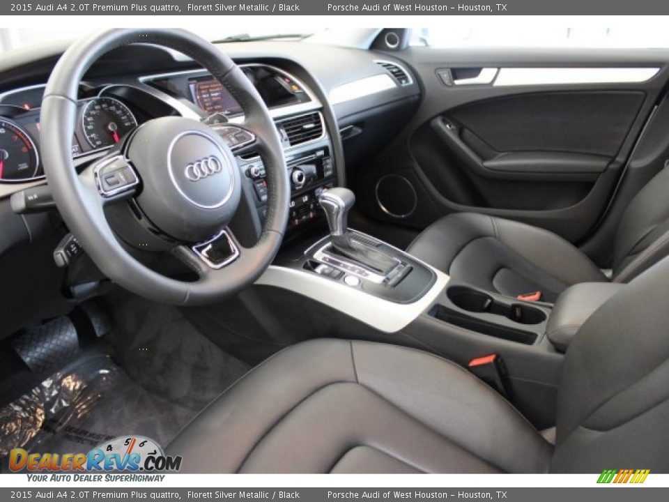 2015 Audi A4 2.0T Premium Plus quattro Florett Silver Metallic / Black Photo #18