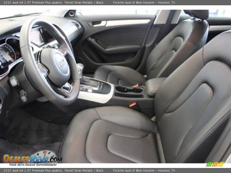 2015 Audi A4 2.0T Premium Plus quattro Florett Silver Metallic / Black Photo #19