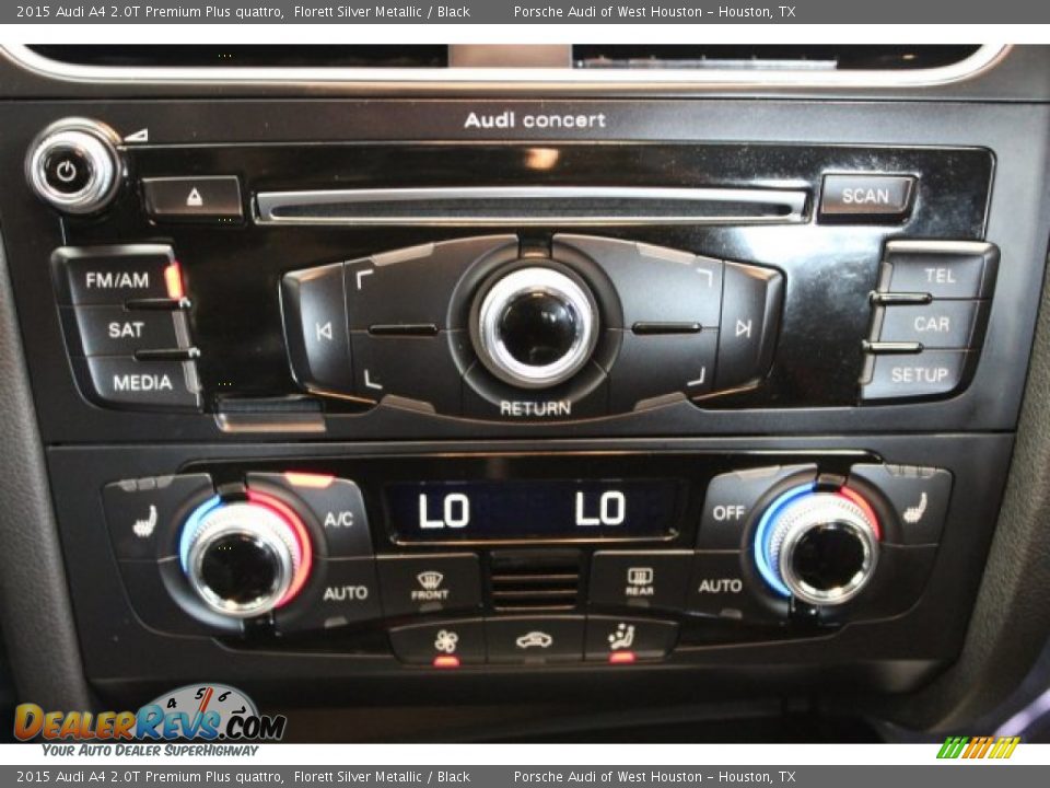 2015 Audi A4 2.0T Premium Plus quattro Florett Silver Metallic / Black Photo #22