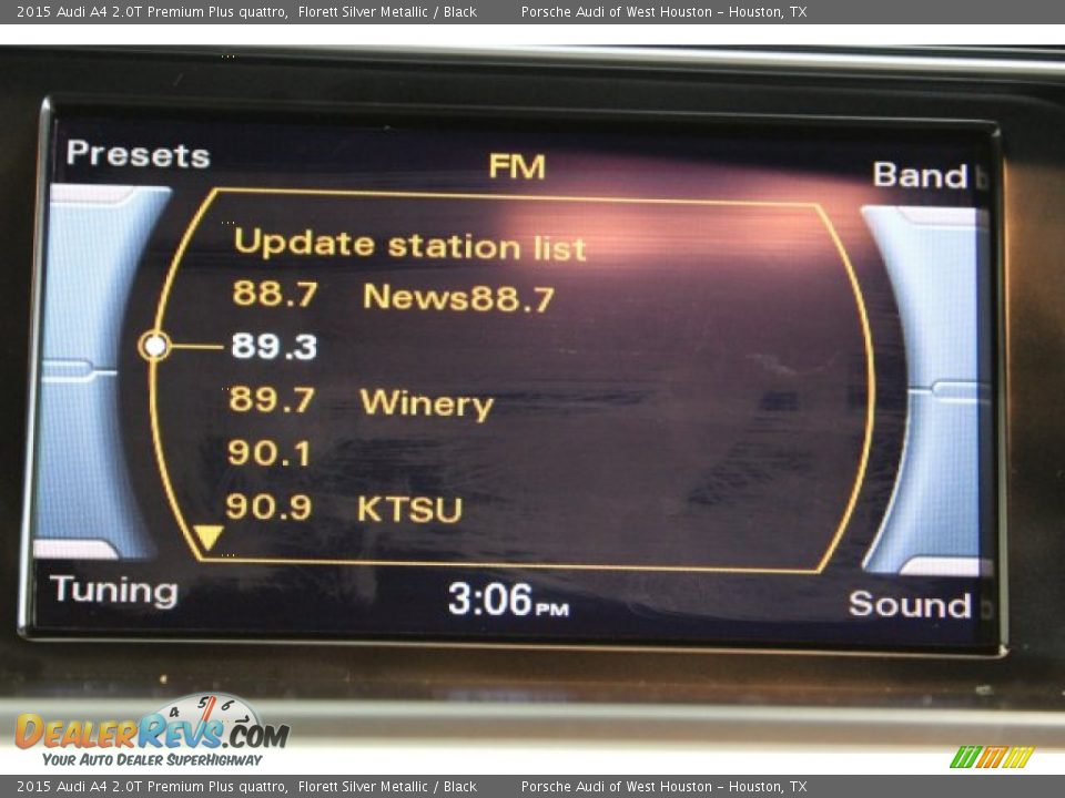 2015 Audi A4 2.0T Premium Plus quattro Florett Silver Metallic / Black Photo #24