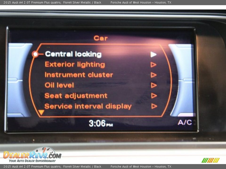 2015 Audi A4 2.0T Premium Plus quattro Florett Silver Metallic / Black Photo #25