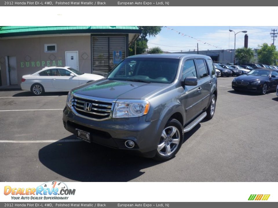 2012 Honda Pilot EX-L 4WD Polished Metal Metallic / Black Photo #1