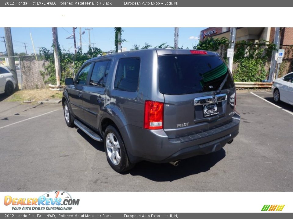 2012 Honda Pilot EX-L 4WD Polished Metal Metallic / Black Photo #3