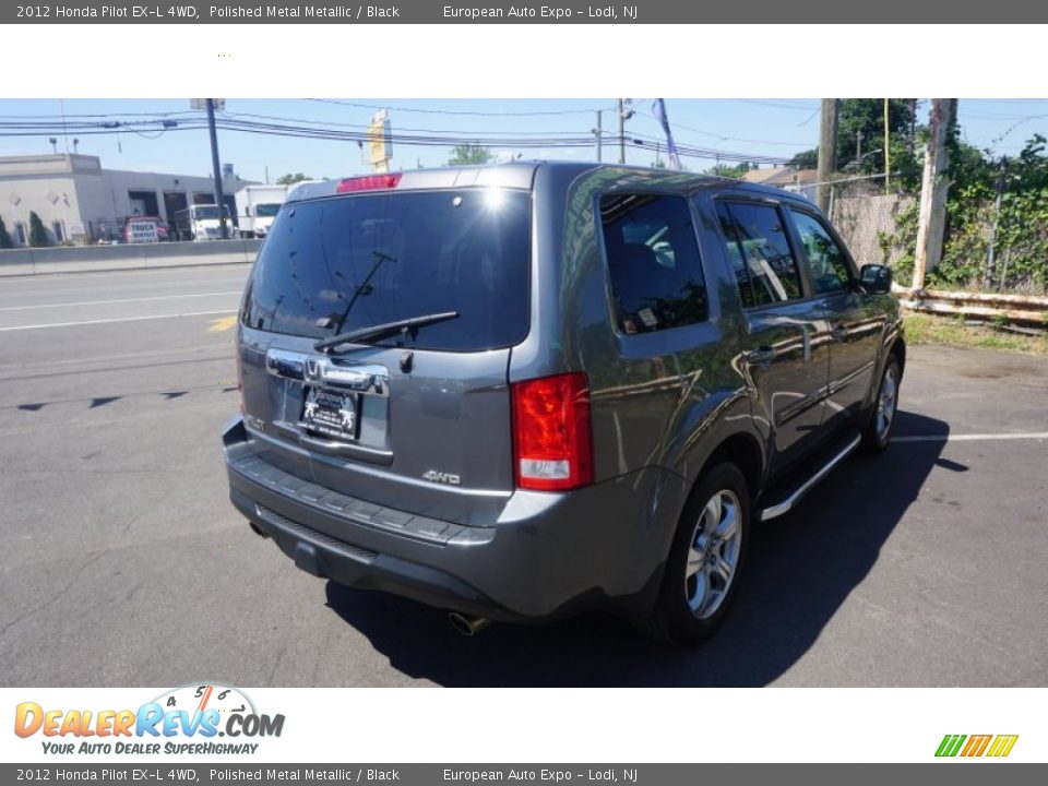 2012 Honda Pilot EX-L 4WD Polished Metal Metallic / Black Photo #4