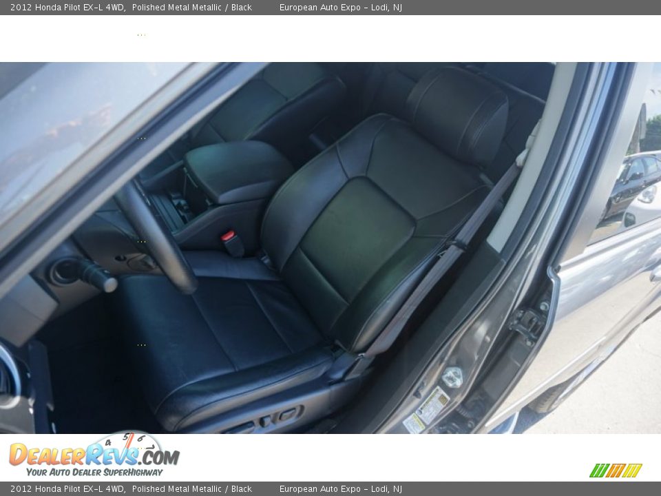 2012 Honda Pilot EX-L 4WD Polished Metal Metallic / Black Photo #6