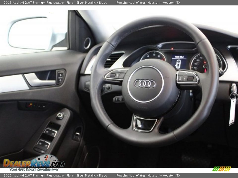 2015 Audi A4 2.0T Premium Plus quattro Florett Silver Metallic / Black Photo #36