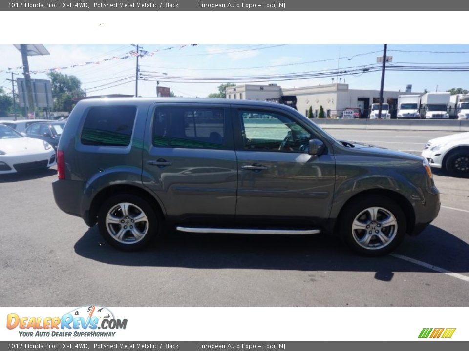 2012 Honda Pilot EX-L 4WD Polished Metal Metallic / Black Photo #15