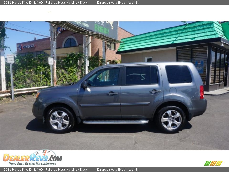 2012 Honda Pilot EX-L 4WD Polished Metal Metallic / Black Photo #16
