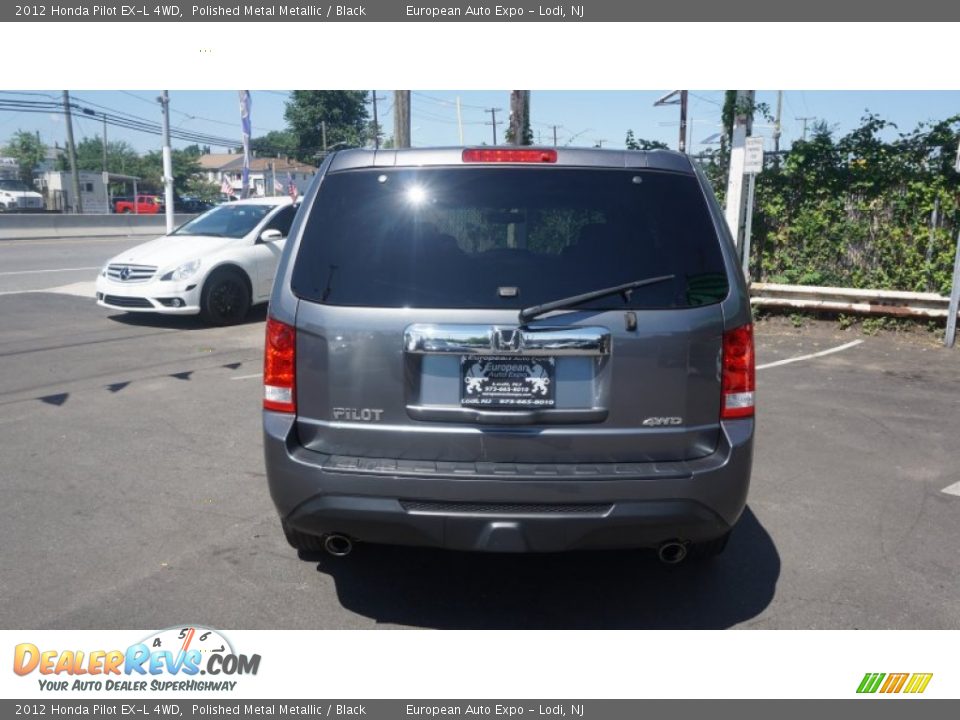 2012 Honda Pilot EX-L 4WD Polished Metal Metallic / Black Photo #17