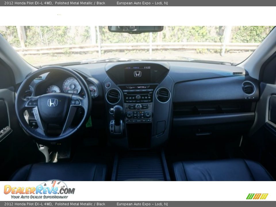 2012 Honda Pilot EX-L 4WD Polished Metal Metallic / Black Photo #32