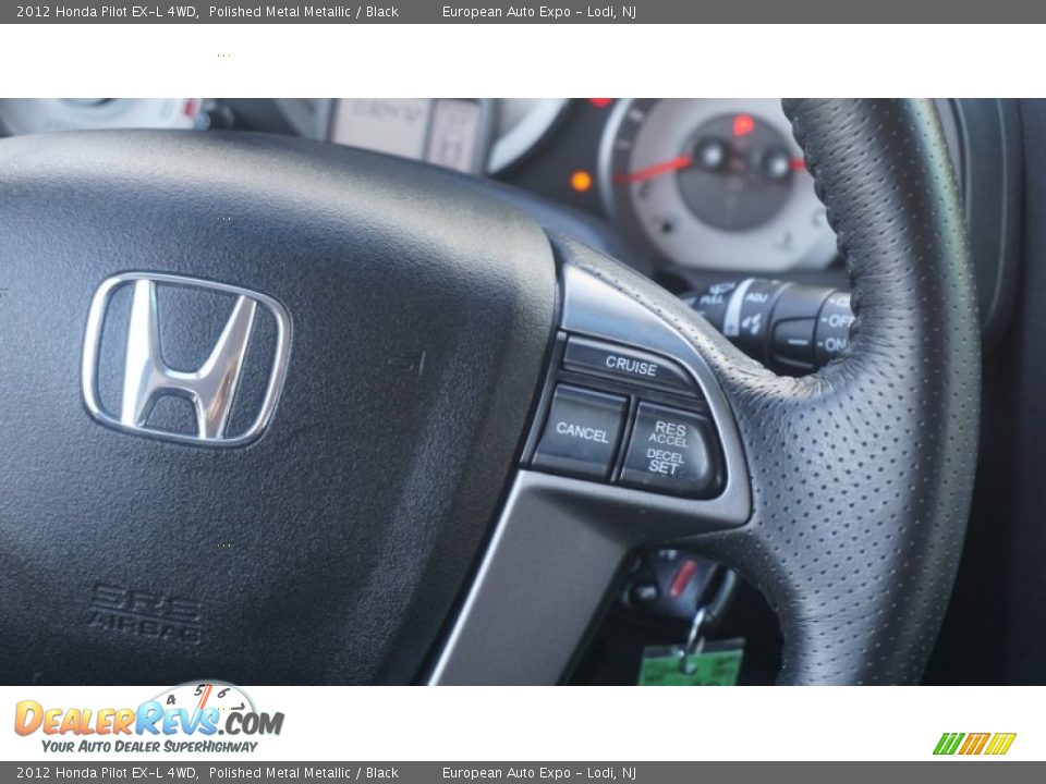 2012 Honda Pilot EX-L 4WD Polished Metal Metallic / Black Photo #33