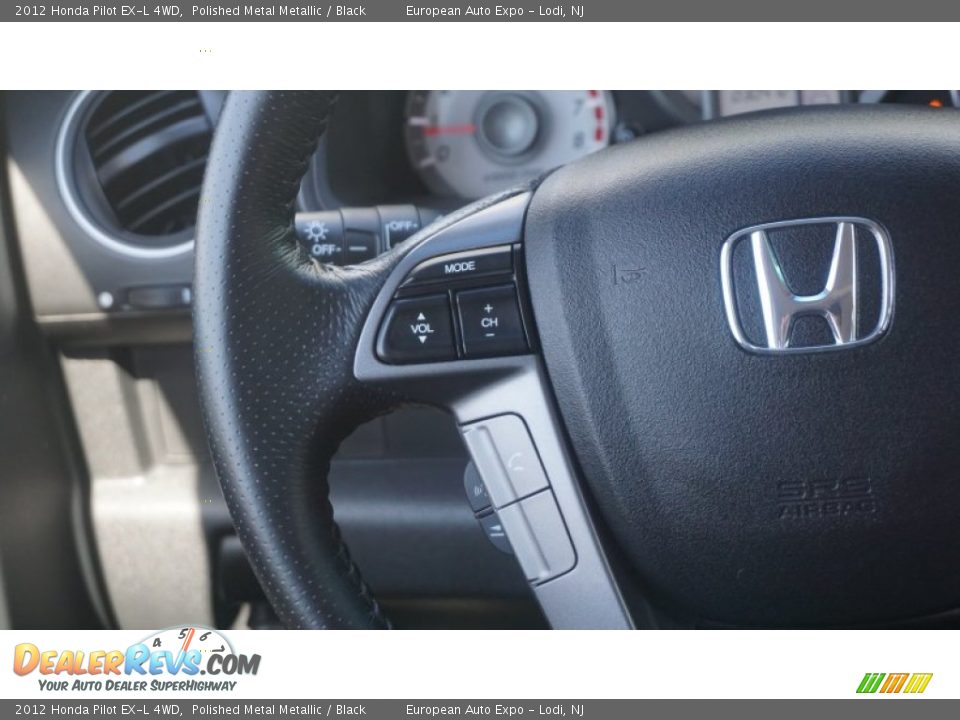 2012 Honda Pilot EX-L 4WD Polished Metal Metallic / Black Photo #34