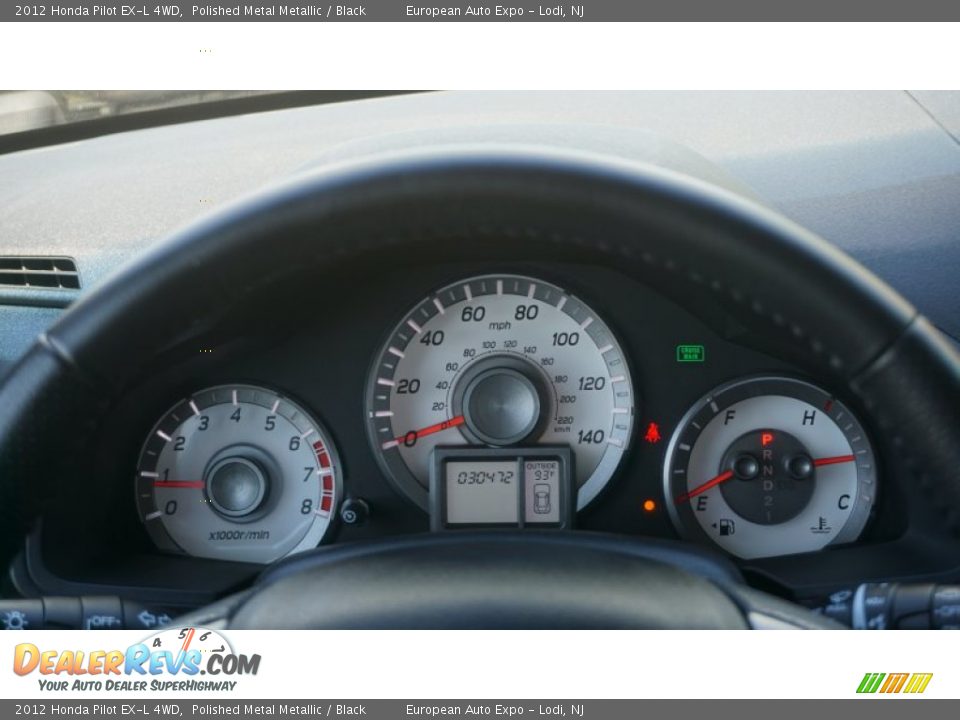 2012 Honda Pilot EX-L 4WD Polished Metal Metallic / Black Photo #35