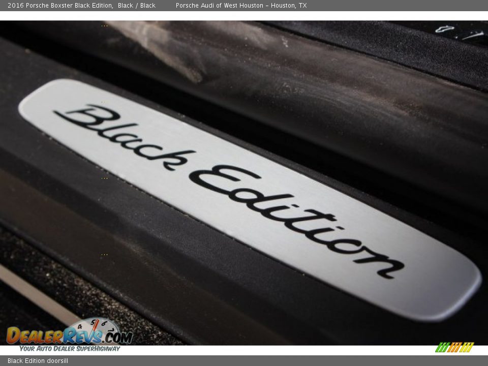 Black Edition doorsill - 2016 Porsche Boxster