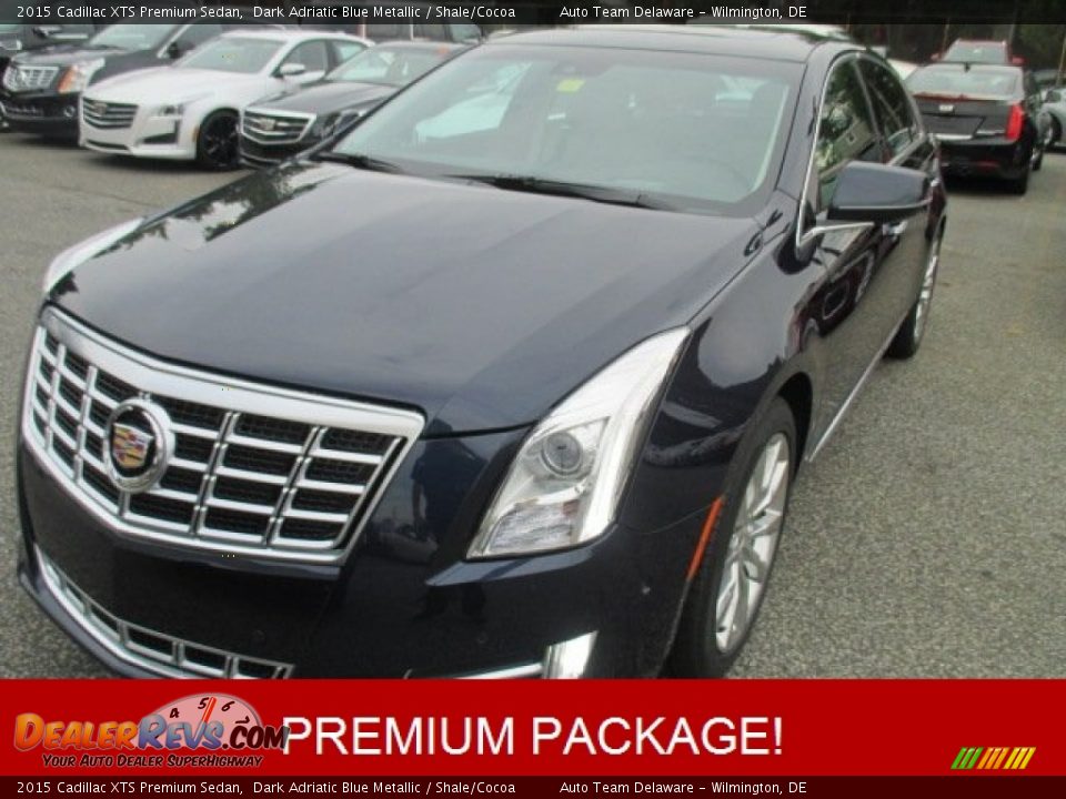 2015 Cadillac XTS Premium Sedan Dark Adriatic Blue Metallic / Shale/Cocoa Photo #1