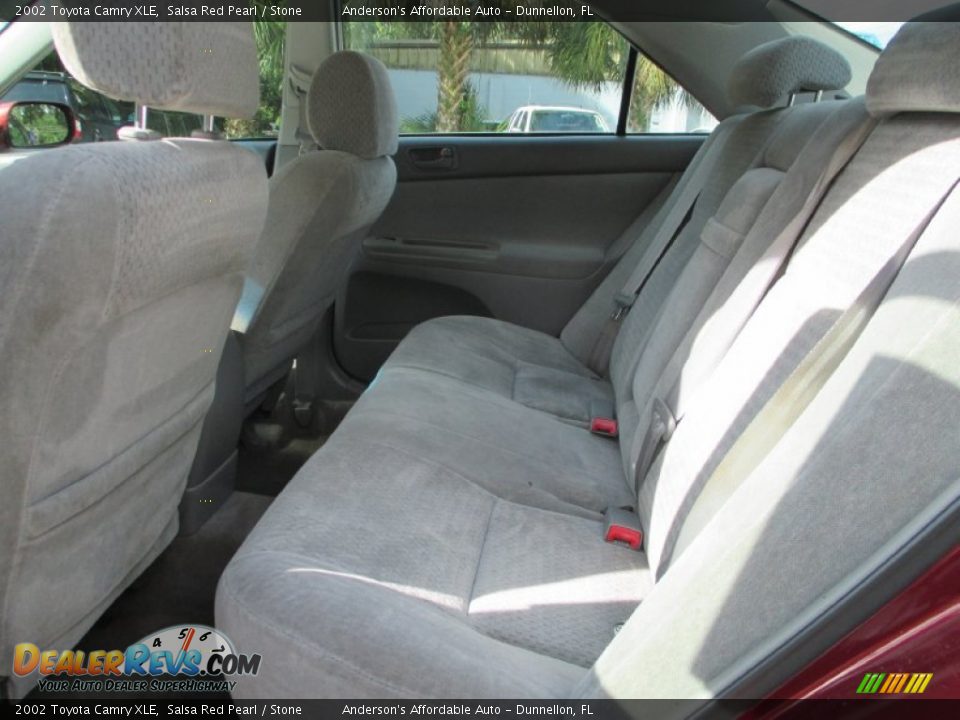 2002 Toyota Camry XLE Salsa Red Pearl / Stone Photo #12