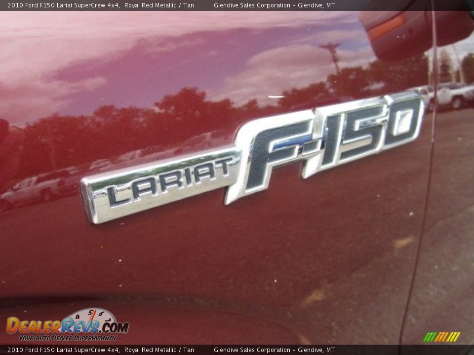 2010 Ford F150 Lariat SuperCrew 4x4 Royal Red Metallic / Tan Photo #14