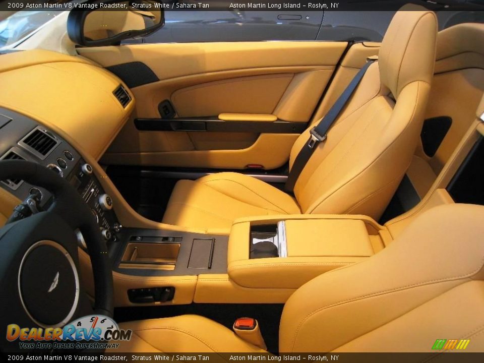 2009 Aston Martin V8 Vantage Roadster Stratus White / Sahara Tan Photo #7